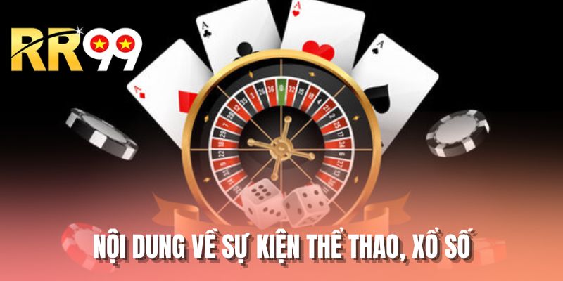 Nội dung về sự kiện thể thao, xổ số